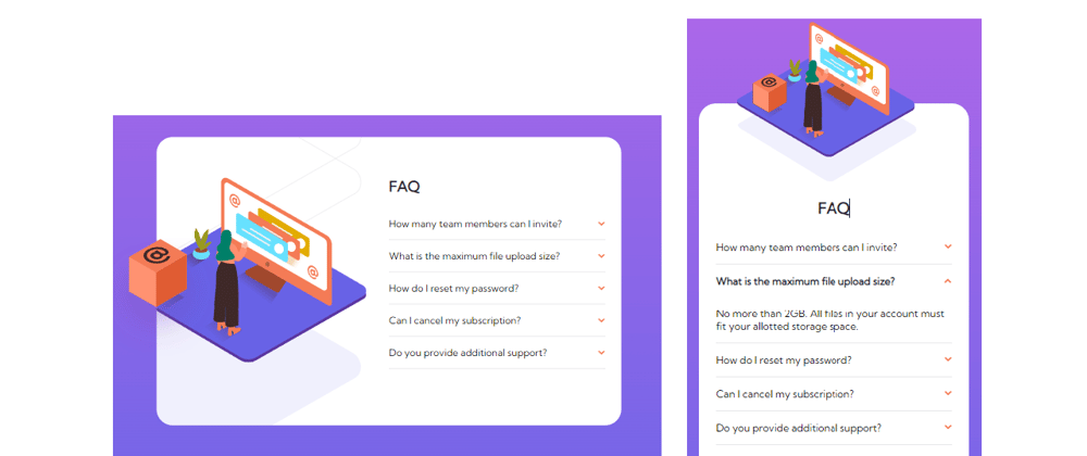 Cover image for Frontend Challenge #5, FAQ Accordion