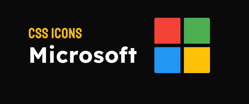 Cover image for CSS Icon: Microsoft