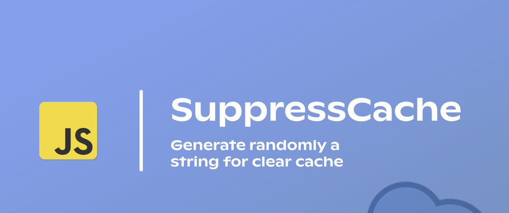 Cover image for Suppress Cache