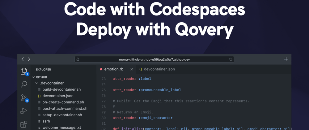 Cover image for Code with Codespaces and deploy with Qovery
