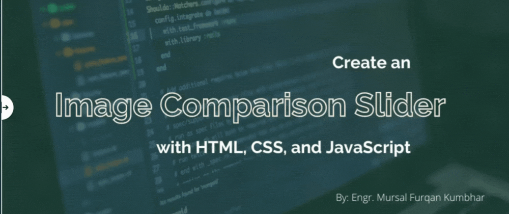 Cover image for Creating an Image Comparison Slider with HTML, CSS, and JavaScript