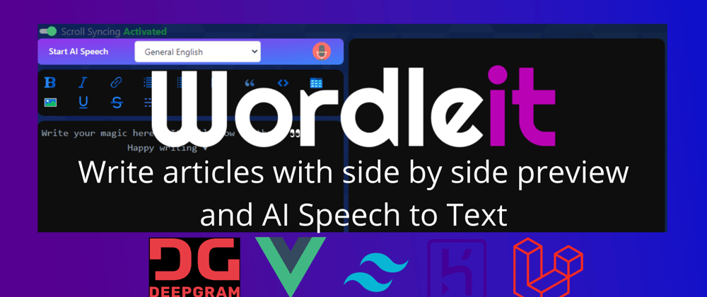 Cover image for Write Articles With AI Speech Recognition and Live Preview!