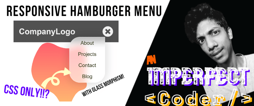 Cover image for How to make a responsive hamburger menu using CSS only?