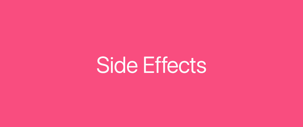 Cover image for Code smell | Side Effects