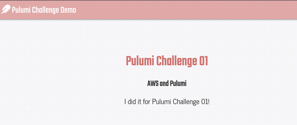 Cover image for Pulumi Challenge 01