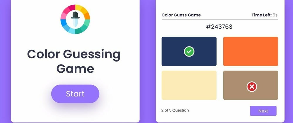 Cover image for Color Guessing Game | HTML, CSS & JavaScript Project