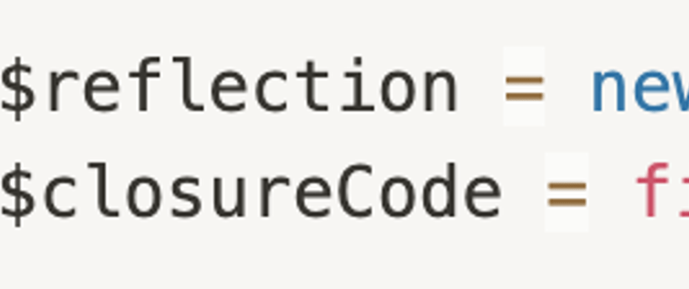 Cover image for How to use the PHP Reflection API for Inspecting Closure Contents [2/4]