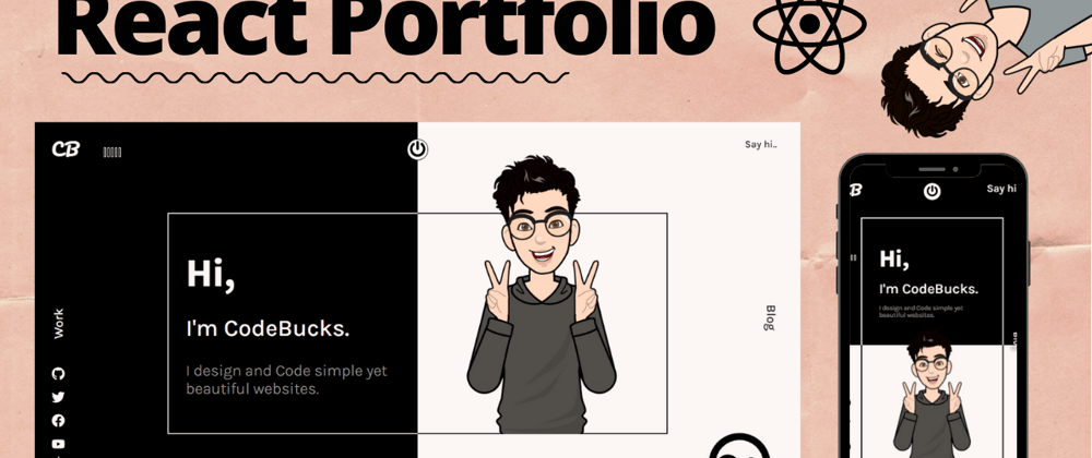 Cover image for 🔥Build a Stunning Portfolio website with React JS