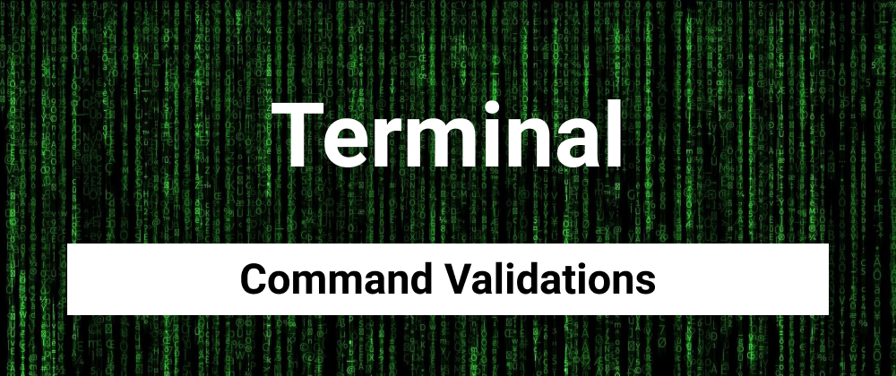 Cover image for Command validations with ZSH