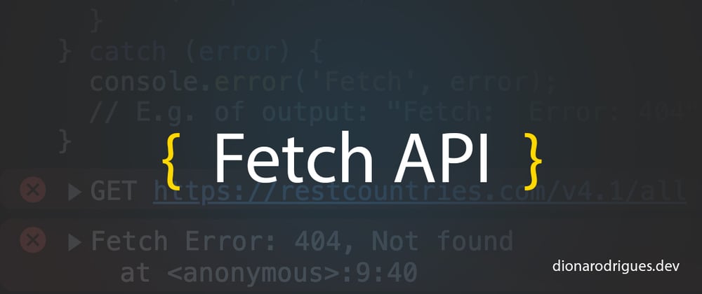 Cover image for Fetch API, do you really know how to handle errors?