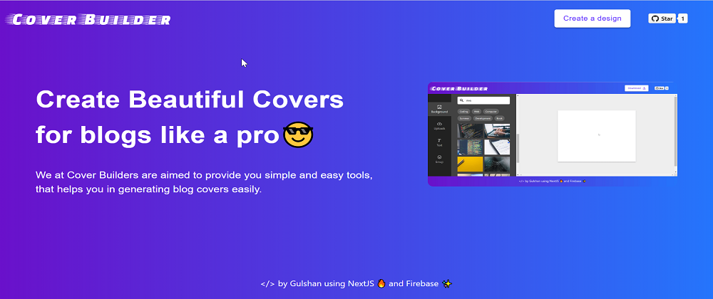 Cover image for Let's generate cover for your blog posts using Cover Builder