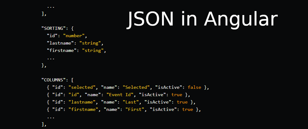 Cover image for Using JSON in Angular