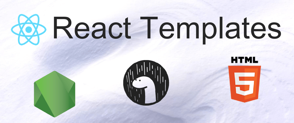 Cover image for React templates - Node