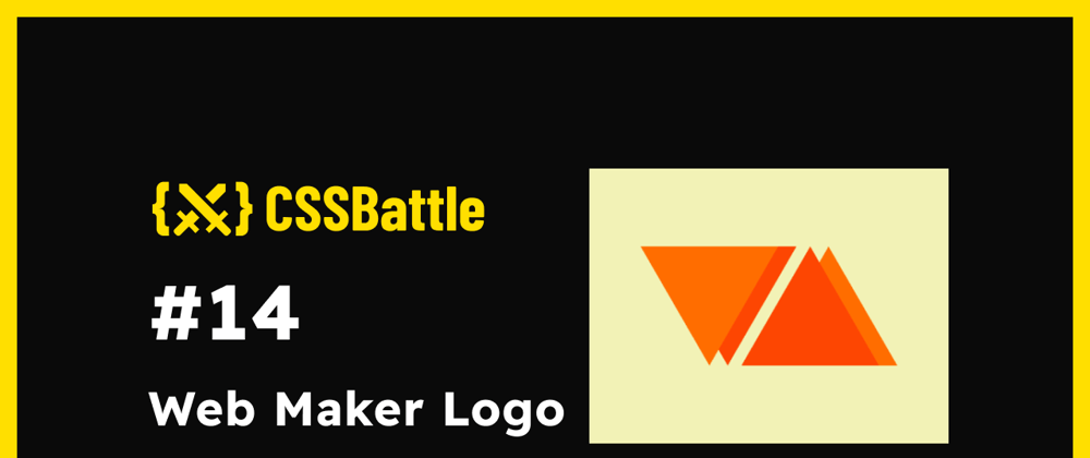 Cover image for CSS Battle: #14 - Web Maker Logo