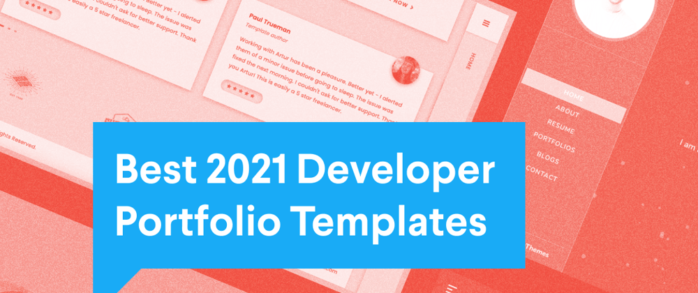 Cover image for 5 Best Developer Portfolio Templates of 2021