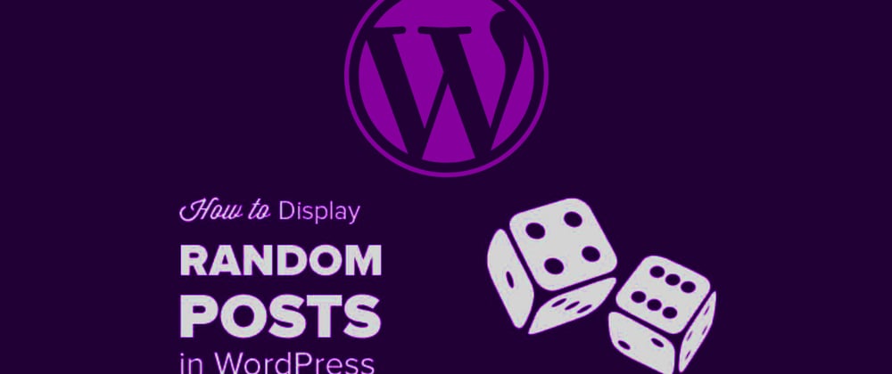 Cover image for How to show random posts in wordpress sidebar