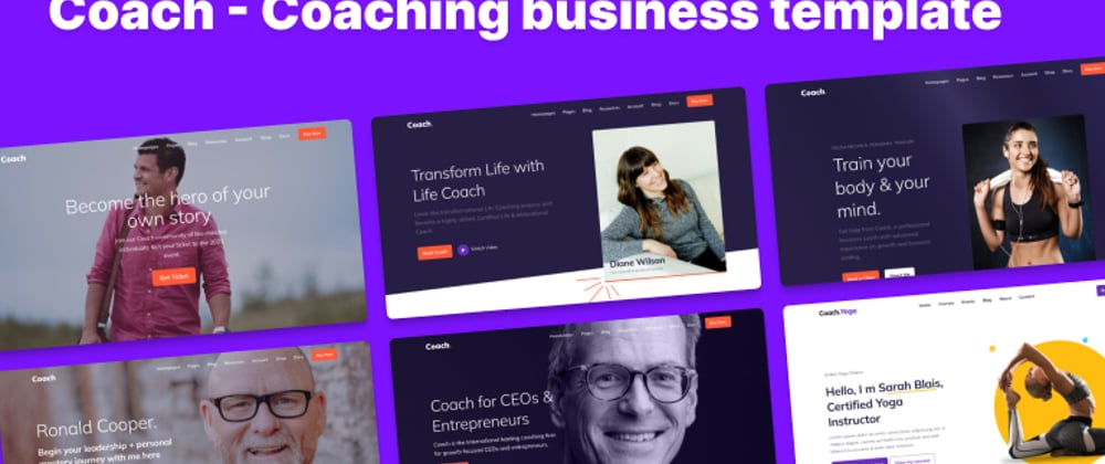 Cover image for Coach - Business Coaching Bootstrap 5 HTML Template