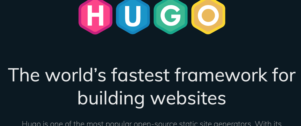 Cover image for hugo new site