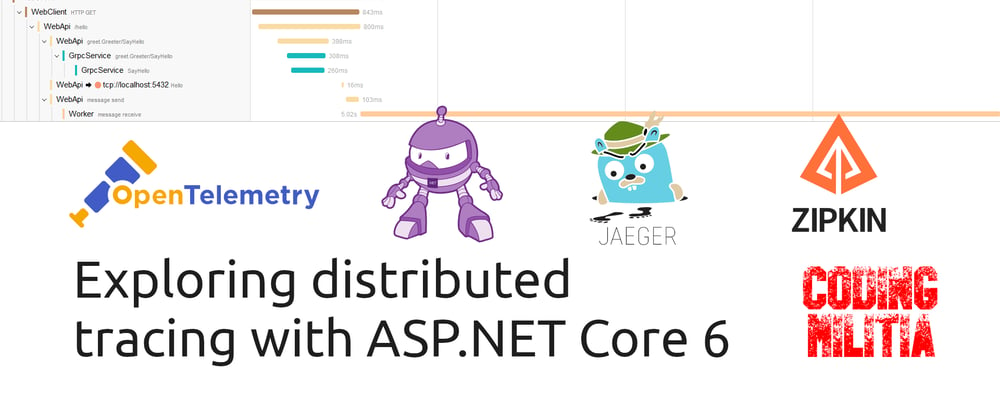 Cover image for [Video] Exploring distributed tracing with ASP NET Core 6