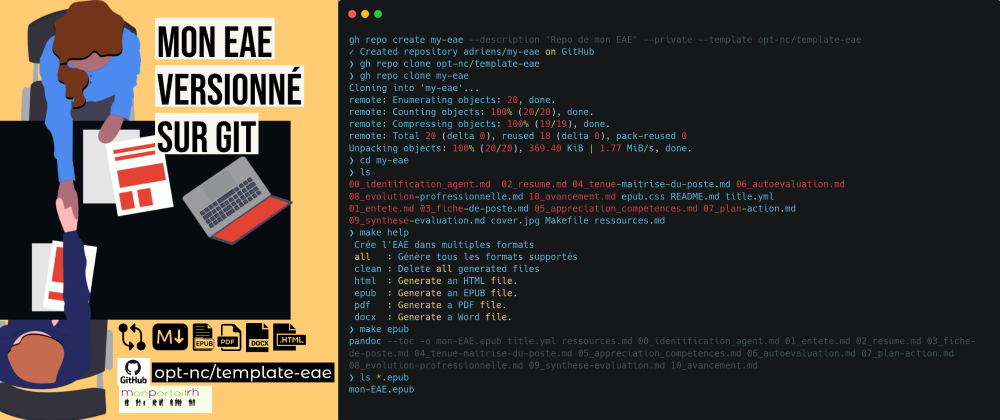 Cover image for 📓 Versionner et builder l'eBook de son Entretien Annuel d'Evaluation sur Git(Hub)