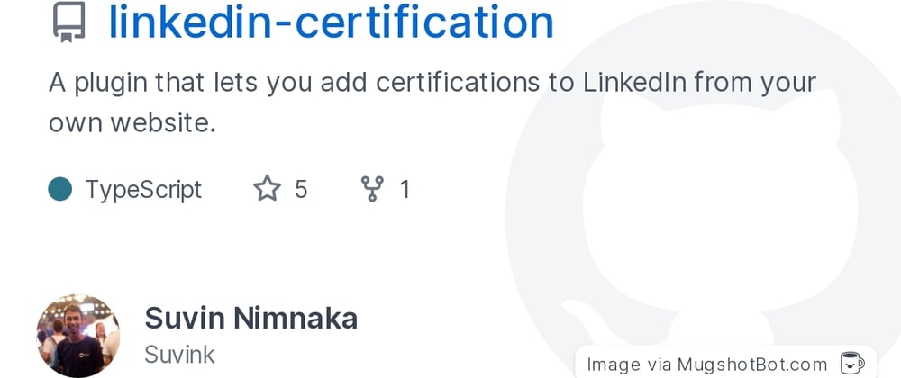 Cover image for Easily add certifications to LinkedIn from your website.