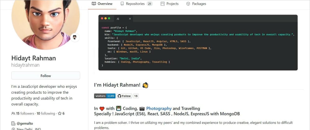 Cover image for Customize GitHub Profile with Decent theme