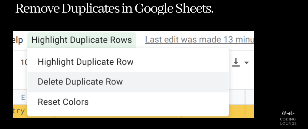 Cover image for Removing Duplicates in Google Sheets: A Guide for Non-coders