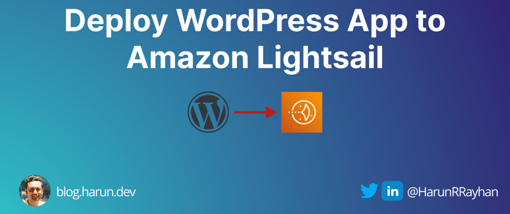 Cover image for Deploy WordPress App to Amazon Lightsail