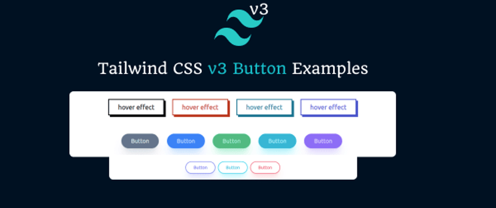 Cover image for Tailwind CSS v3 Button Examples