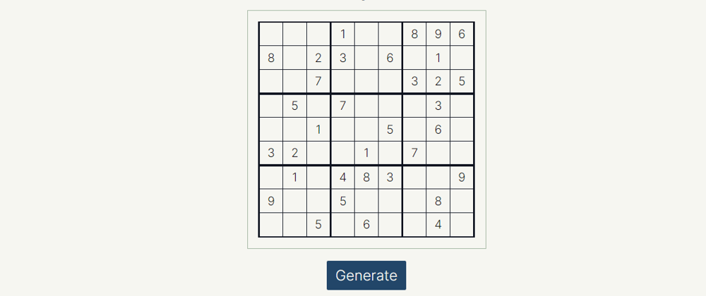 Cover image for Building a sudoku puzzle generator