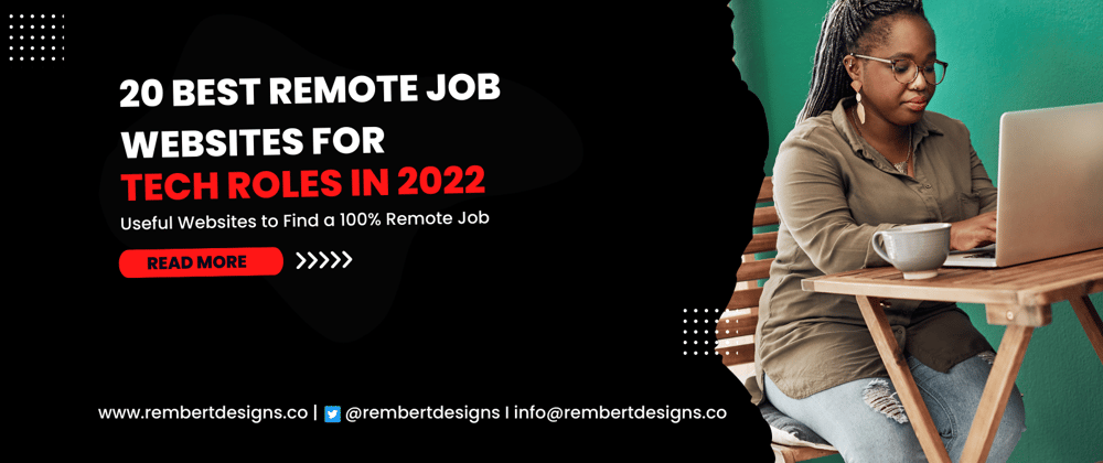 Cover image for 20 Best Remote Job Websites For Tech Roles in 2022