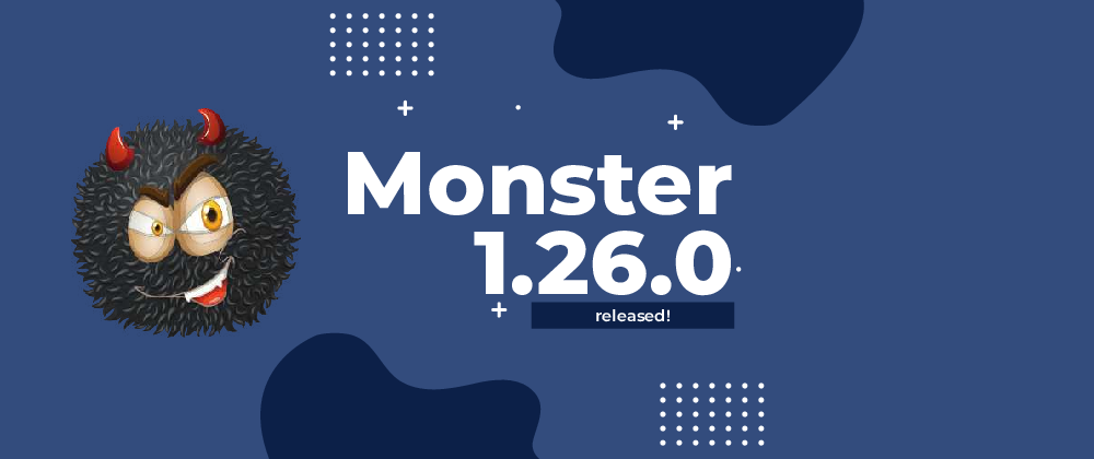 Cover image for Monster 1.26 released