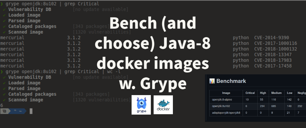 Cover image for ⚖️ Bench (and choose) Java-8 docker images with anchore/grype