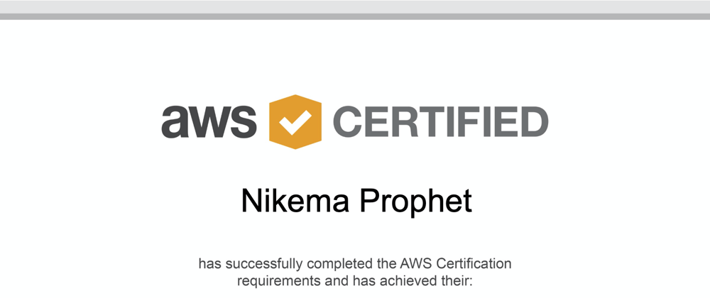 Cover image for #NikemaLearns About AWS – #4 Officially AWS Certified