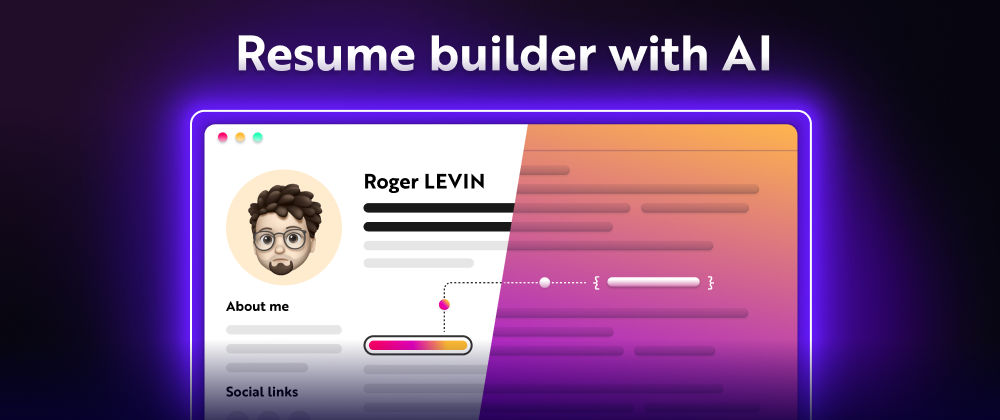 Cover image for Creating a resume builder with React, NodeJS and AI 🚀
