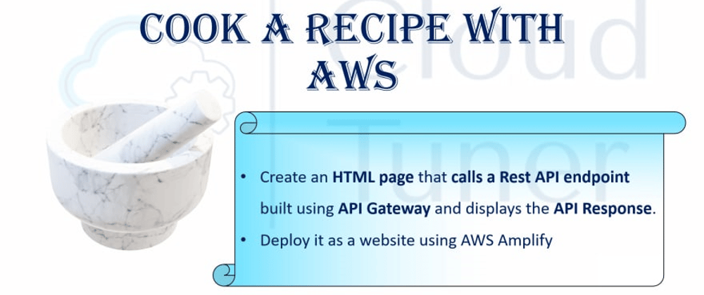 Cover image for Cook a recipe with AWS: A simple Web application which calls a webservice and displays result, using AWS Amplify