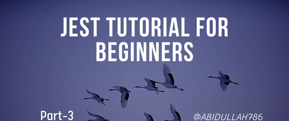 Cover image for Jest Tutorial For Beginners: Different Ways of Running Test [3/4]