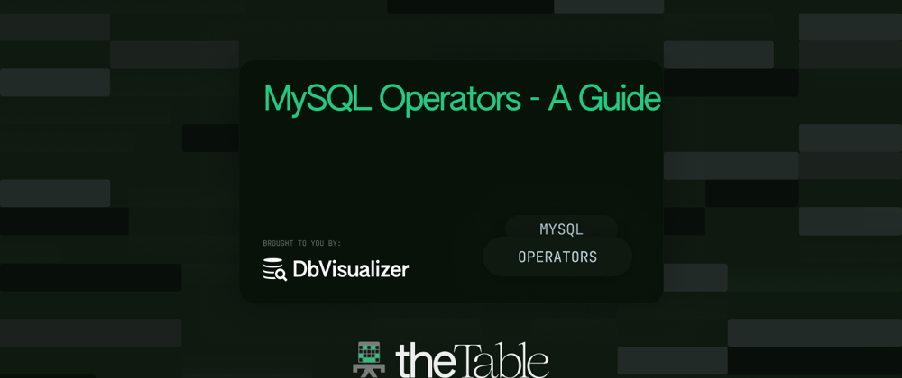Cover image for MySQL Operators – A Guide