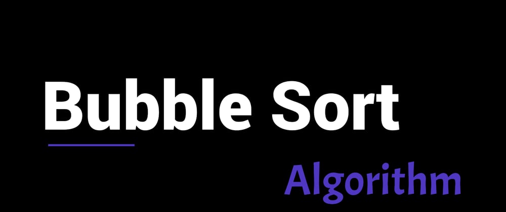 Cover image for Bubble sort algorithm