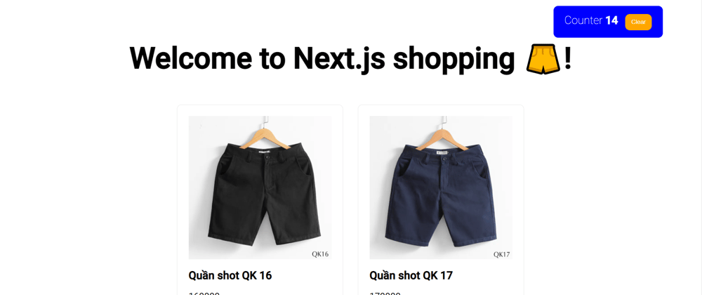 Cover image for NextJS simple shopping cart