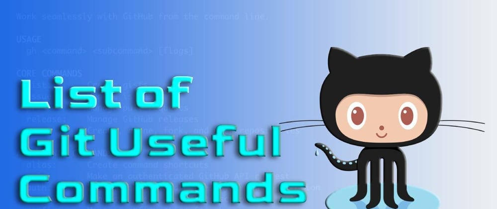 Cover image for List of Github Commands