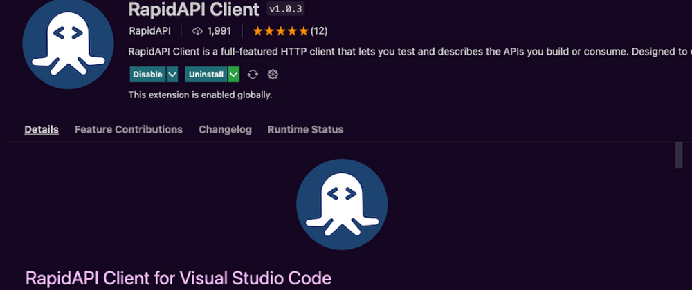 Cover image for VS Code Tip of the Week: The RapidAPI Client Extension