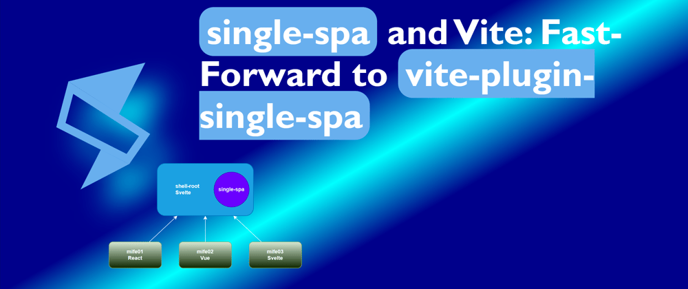 Cover image for single-spa and Vite: Fast-Forward to vite-plugin-single-spa