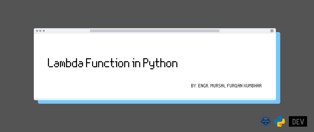 Cover image for Lambda Function in Python