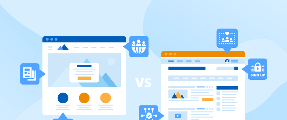 Cover image for Key differences between websites and web portals