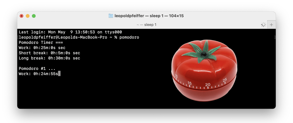 Cover image for Pomodoro Timer for Terminal