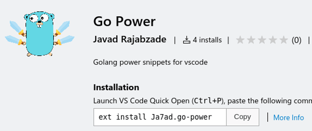 Cover image for Go Power for vscode