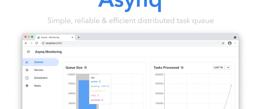 Cover image for 📬 Asynq: simple, reliable & efficient distributed task queue for your next Go project