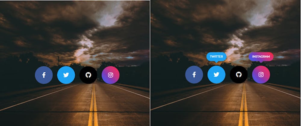 Cover image for Social media icons HTML and CSS