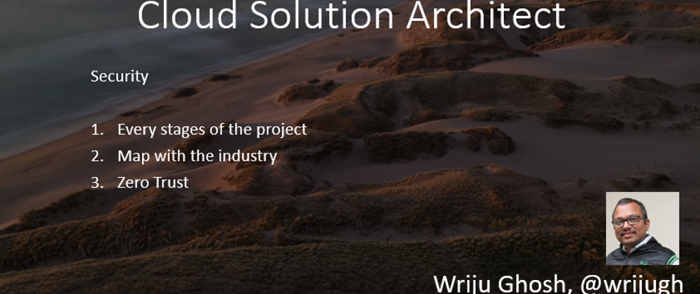 Cover image for 11 – Cloud Solution Architect – Security